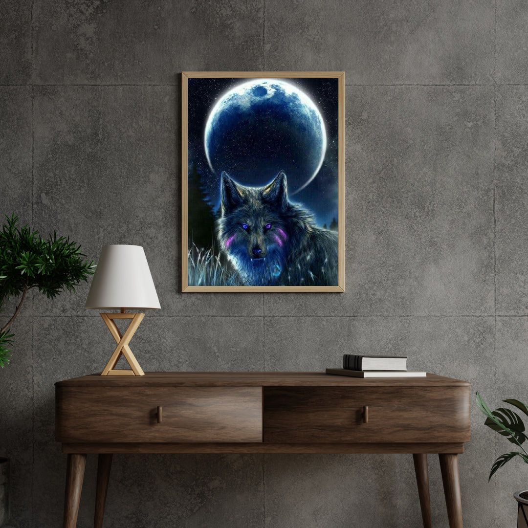 Diamantmalerei Vollmond Wolf - SEOS Shop ®