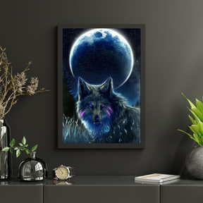 Diamantmalerei Vollmond Wolf - SEOS Shop ®
