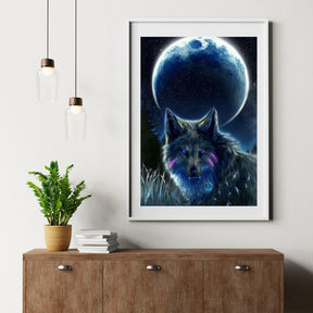 Diamantmalerei Vollmond Wolf - SEOS Shop ®