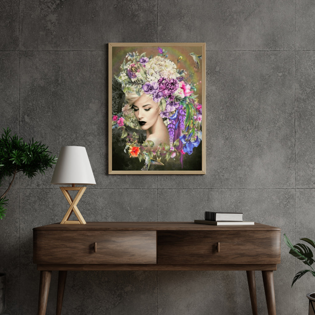 Diamond Painting Frauen mit Blume und Kolibri - SEOS Shop ®