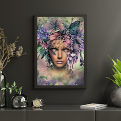 Diamond Painting Frauen mit Blume und Vogel - SEOS Shop ®