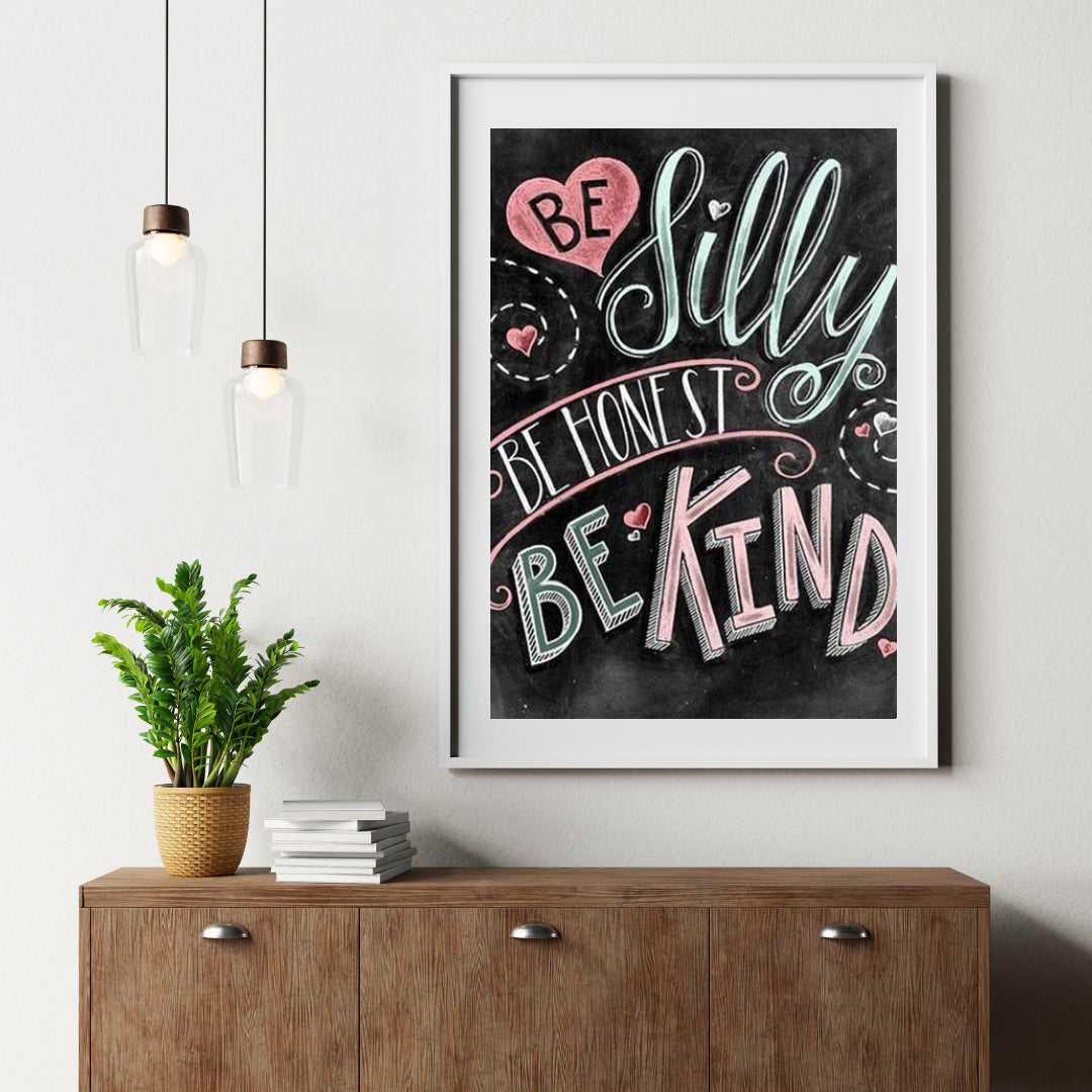 Diamond Painting Sei verrückt, sei ehrlich, sei nett – SEOS Shop ®