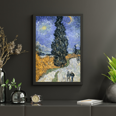 Diamond Painting Straße mit Zypresse und Stern - SEOS Shop ®