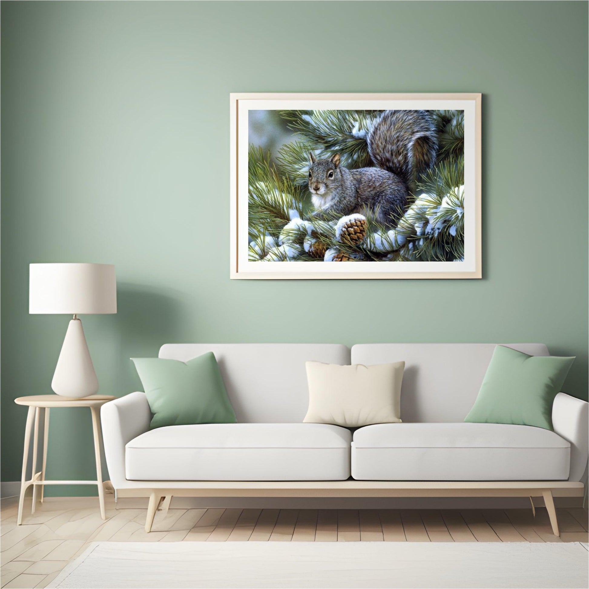 Diamantmalerei Winter Süßes Eichhörnchen - SEOS Shop ®
