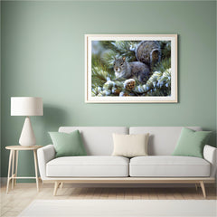 Diamantmalerei Winter Süßes Eichhörnchen - SEOS Shop ®