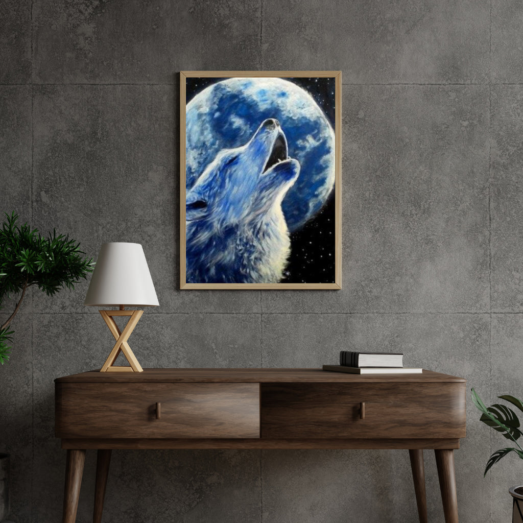 Diamantmalerei Wolf und Mond - SEOS Shop ®