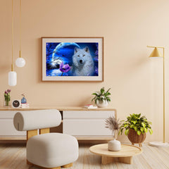 Diamond Painting Wolf mit Rose - SEOS Shop ®