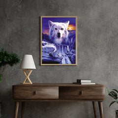 Diamantmalerei Wölfe Wasserfall - SEOS Shop ®