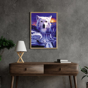 Diamantmalerei Wölfe Wasserfall - SEOS Shop ®