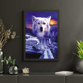 Diamantmalerei Wölfe Wasserfall - SEOS Shop ®