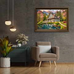 Diamantmalerei Sommerhaus am Wasser - SEOS Shop ®