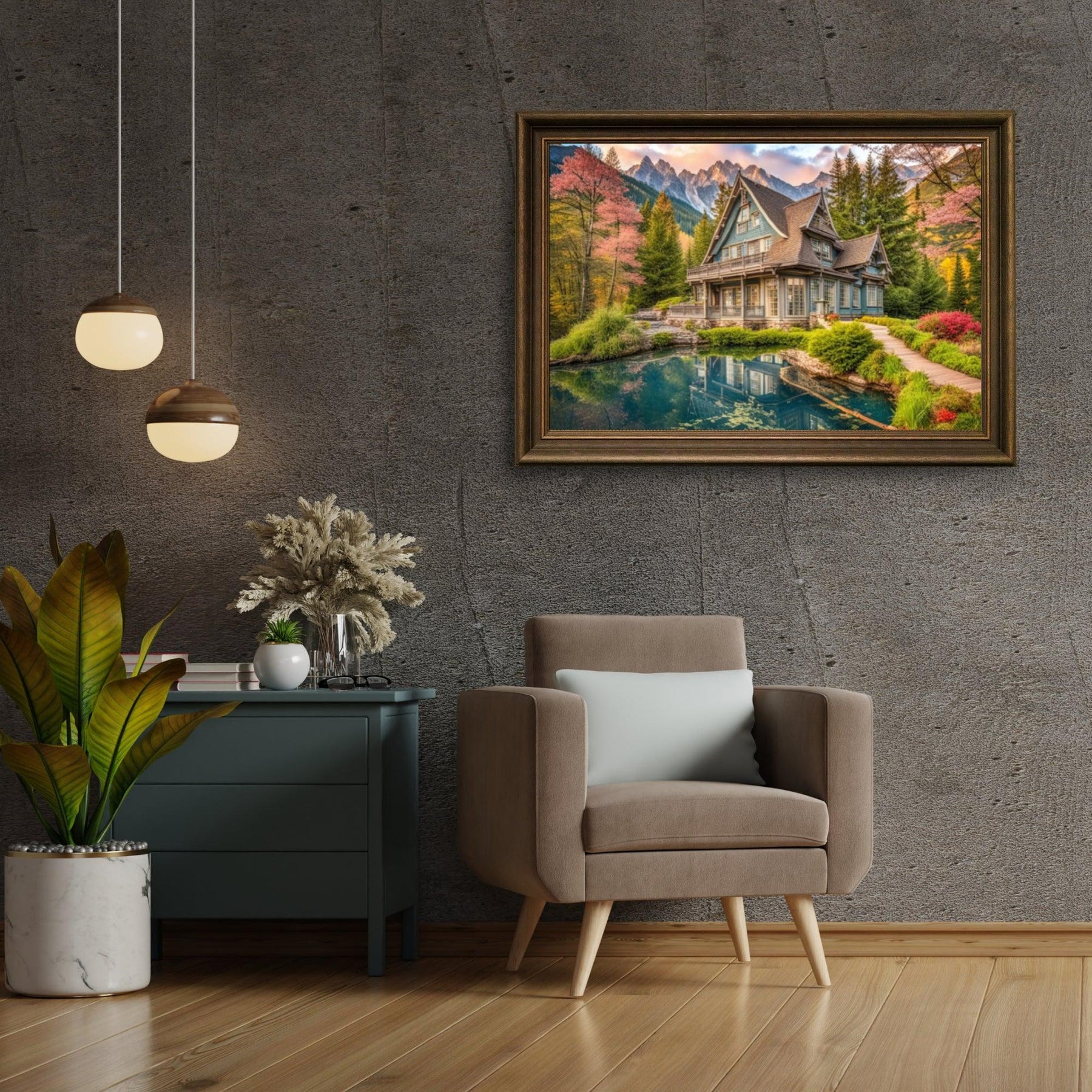 Diamantmalerei Sommerhaus am Wasser - SEOS Shop ®