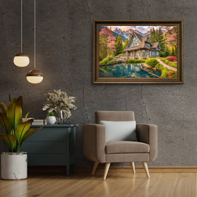 Diamantmalerei Sommerhaus am Wasser - SEOS Shop ®