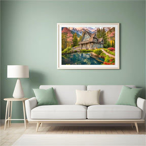 Diamantmalerei Sommerhaus am Wasser - SEOS Shop ®