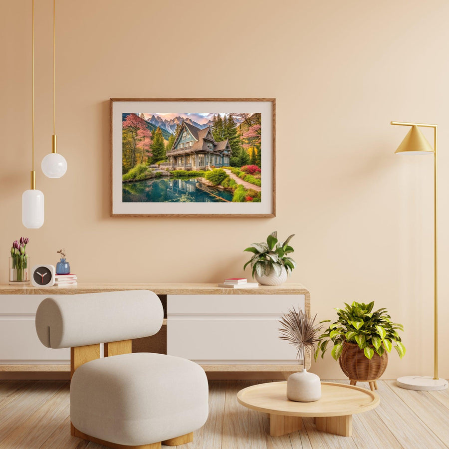 Diamantmalerei Sommerhaus am Wasser - SEOS Shop ®