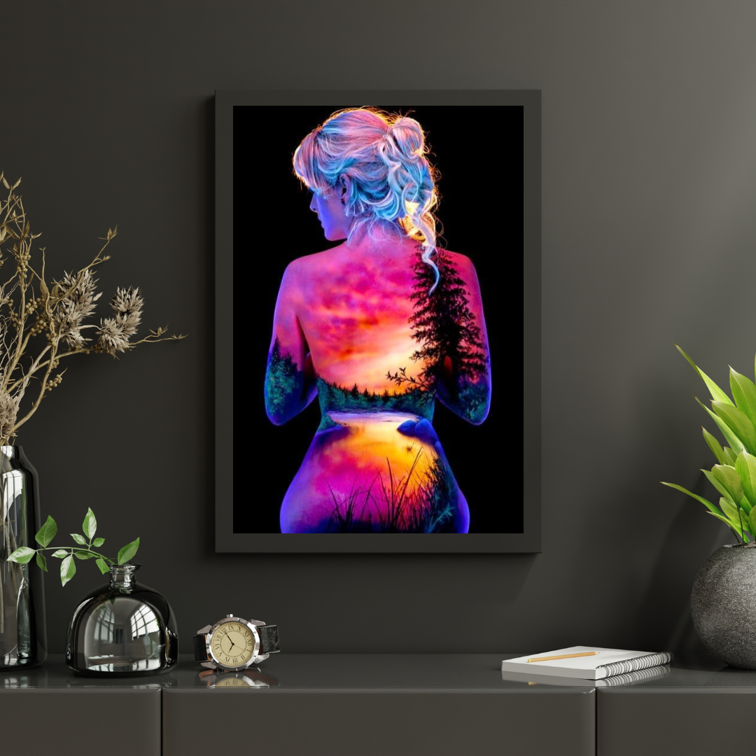 Diamantmalerei Sonne und Mond mit Sternen Mädchen - SEOS Shop ®