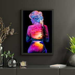 Diamantmalerei Sonne und Mond mit Sternen Mädchen - SEOS Shop ®