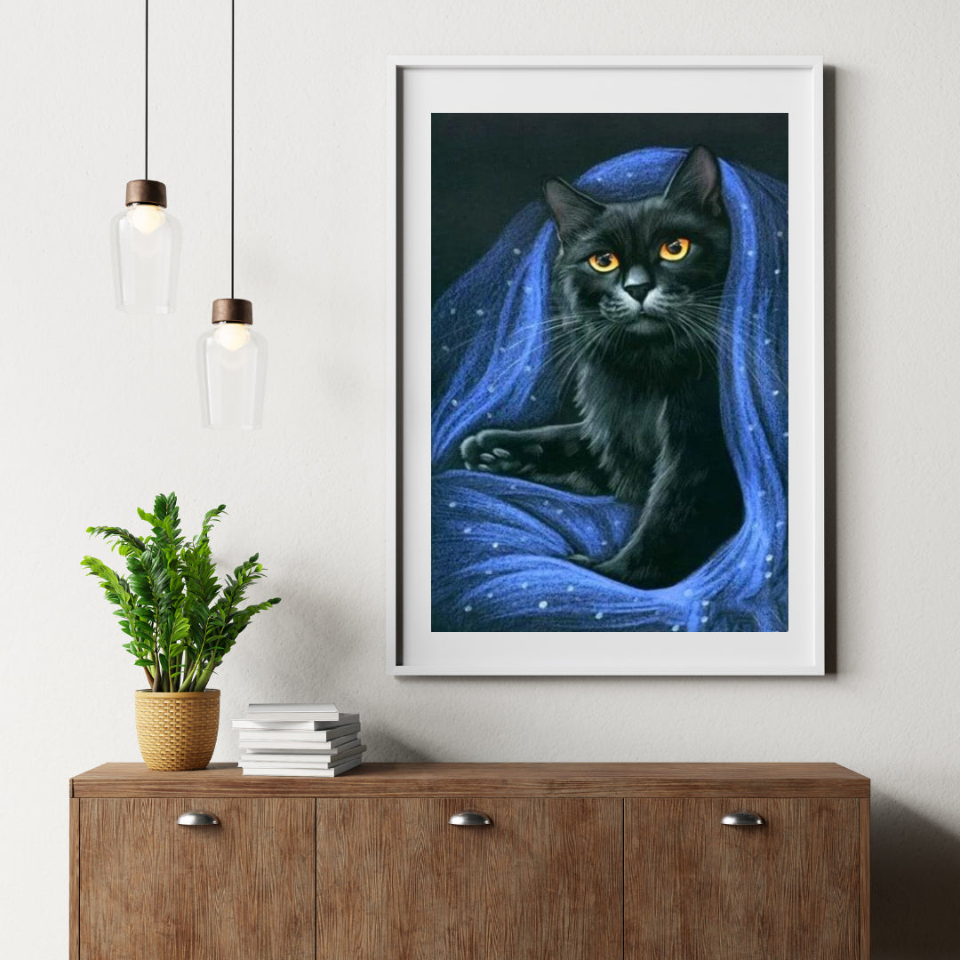 Diamantmalerei Schwarze Katze - SEOS Shop ®