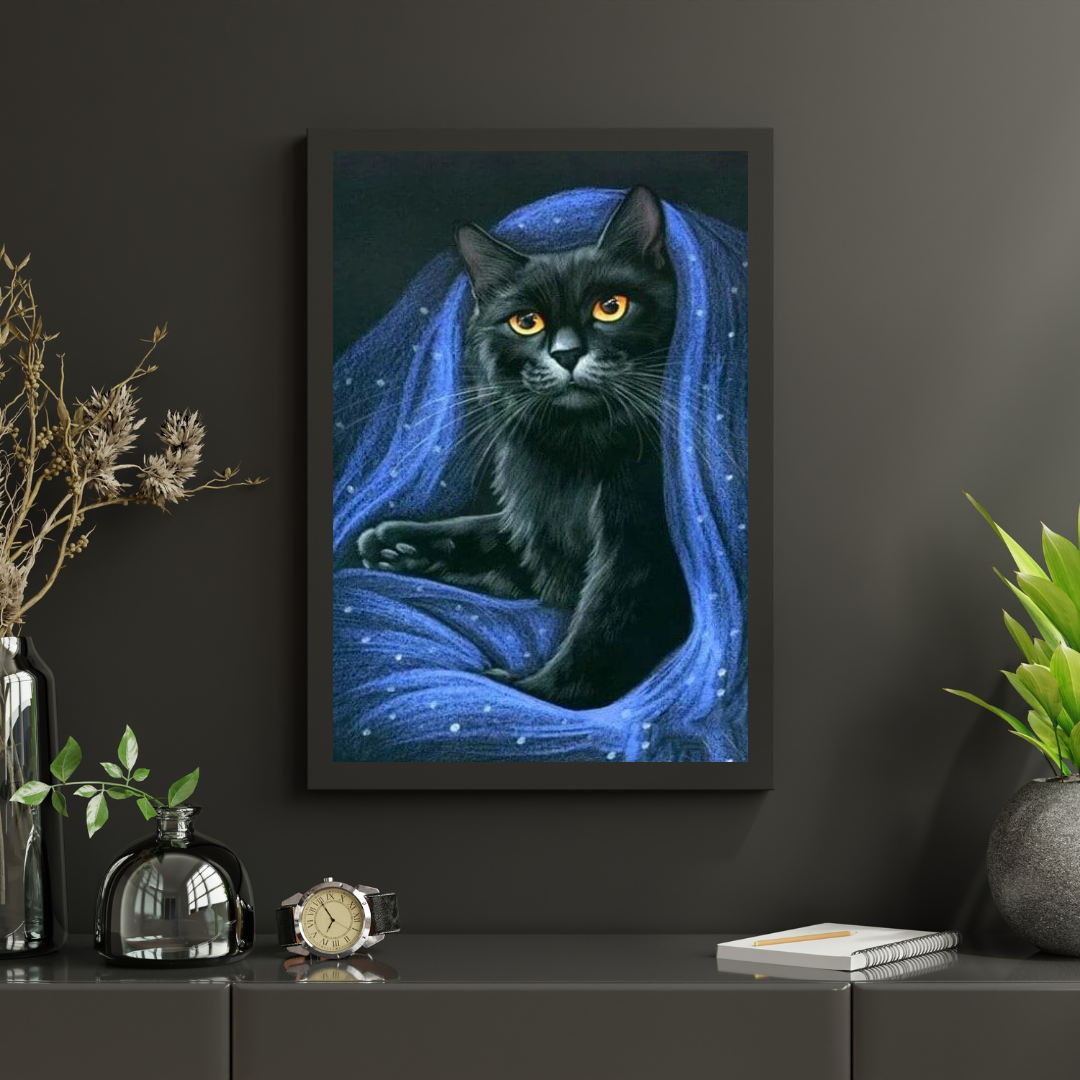 Diamantmalerei Schwarze Katze - SEOS Shop ®