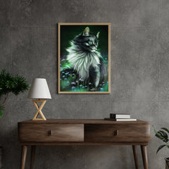 Diamantmalerei Schwarze Katze leuchtend - SEOS Shop ®