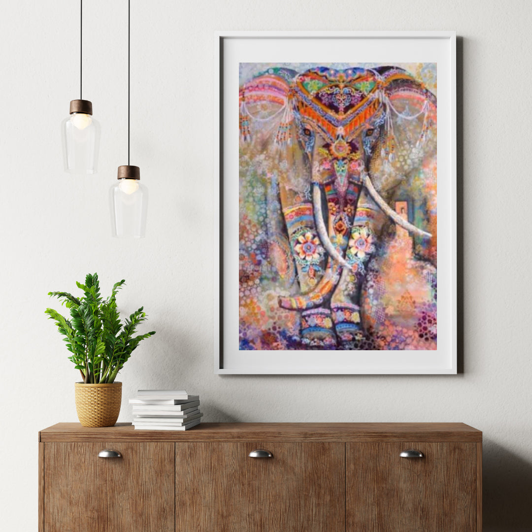 Diamantmalerei Bunter Elefant - SEOS Shop ®