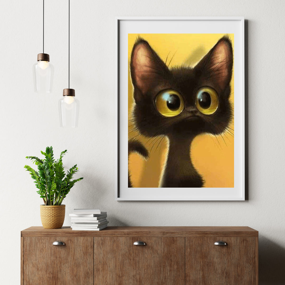 Diamond Painting Kätzchen mit großen Augen - SEOS Shop ®