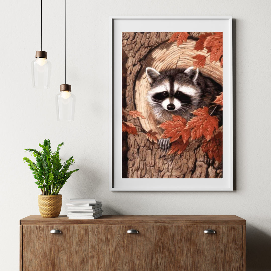Diamond Painting Waschbär im Baum - SEOS Shop ®