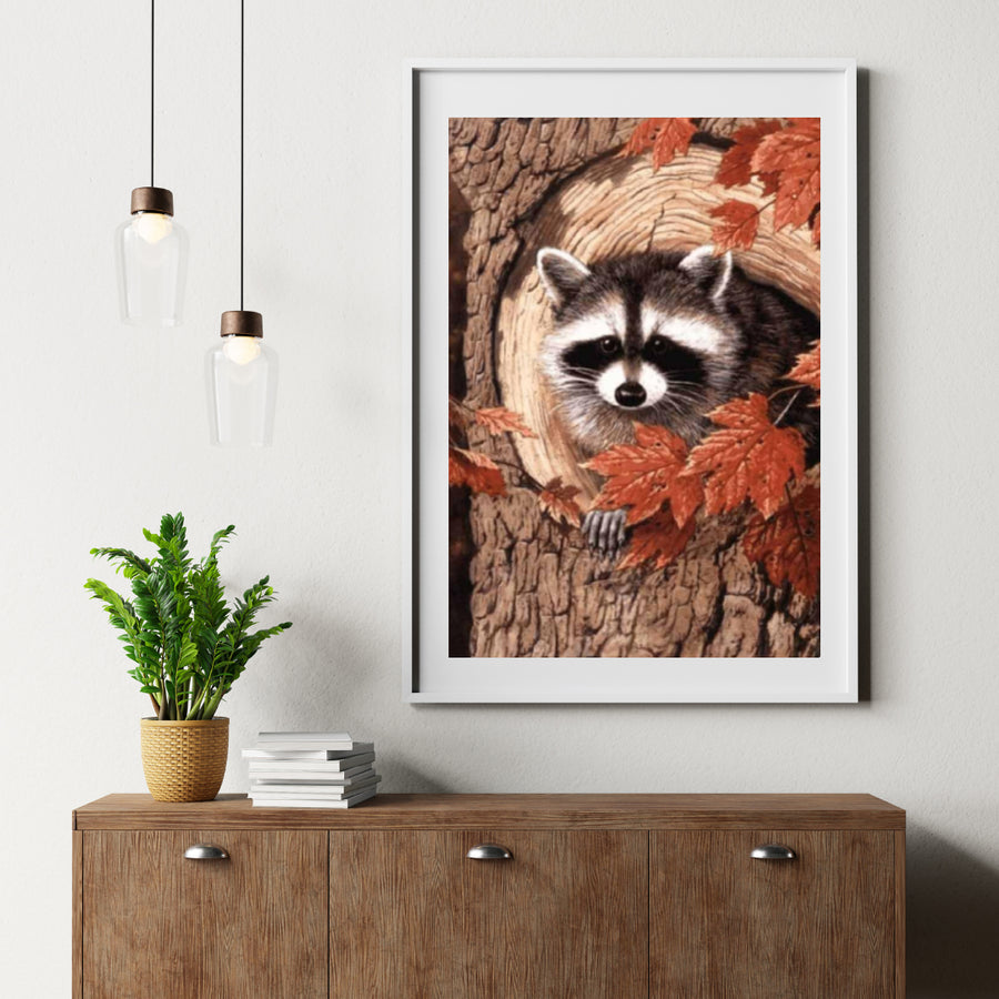 Diamond Painting Waschbär im Baum - SEOS Shop ®
