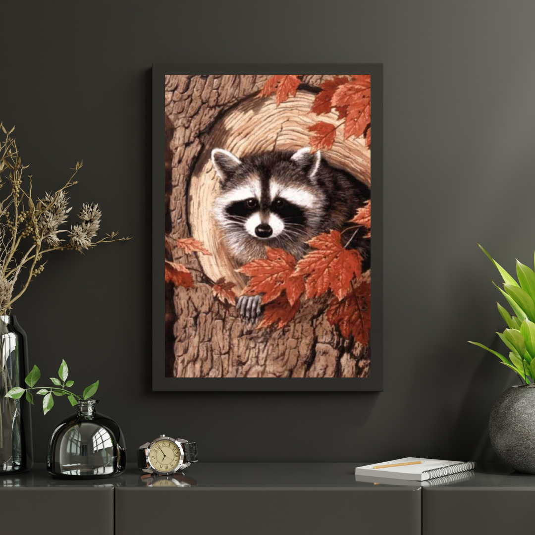 Diamond Painting Waschbär im Baum - SEOS Shop ®