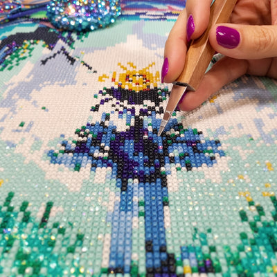 Diamantmalerei in Arbeit 2