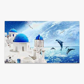 Delfine im Wasser | Großformat - Seos SHOP