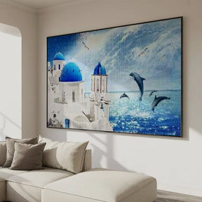 Delfine im Wasser | Großformat - Seos SHOP