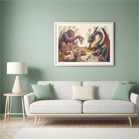 Diamond Painting - Riesen- und Drachenschach - SEOS Shop ®