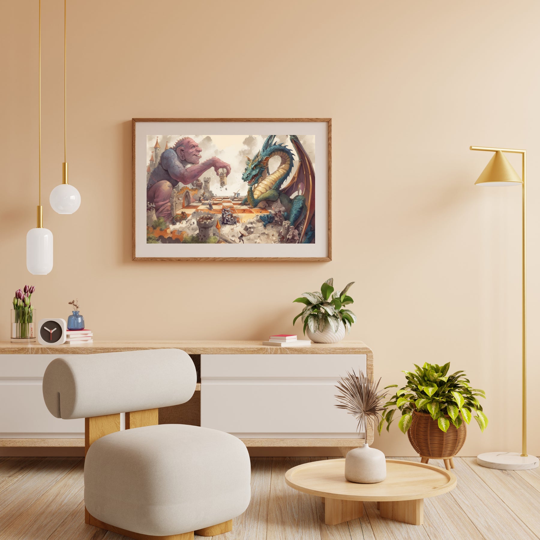 Diamond Painting - Riesen- und Drachenschach - SEOS Shop ®