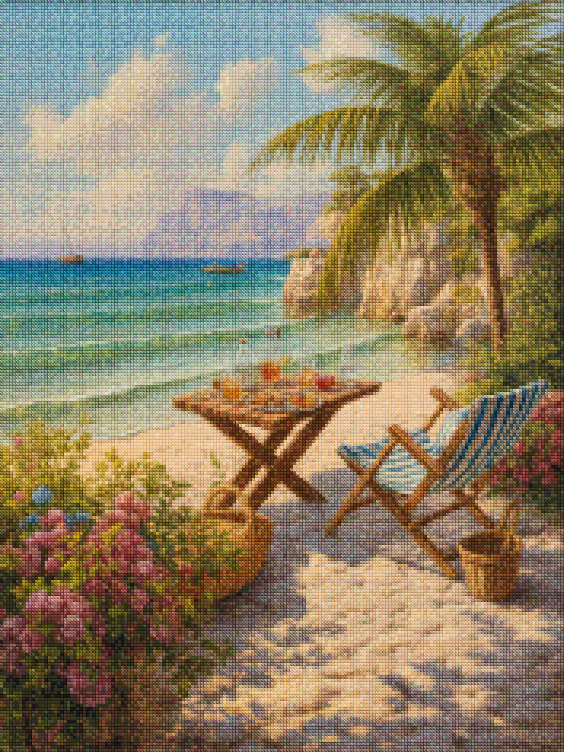 Diamantmalerei - Goldene Siesta