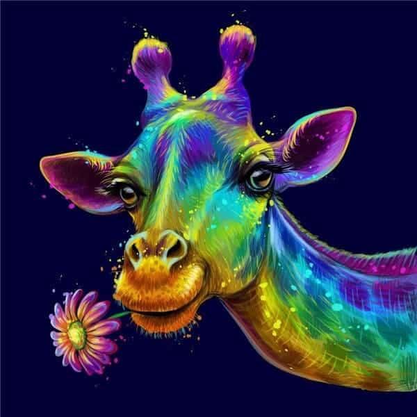 Diamantmalerei Bunte Giraffe - SEOS Shop ®