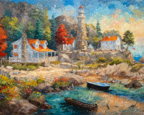 Diamantmalerei - Haus am Ufer - SEOS Shop ®