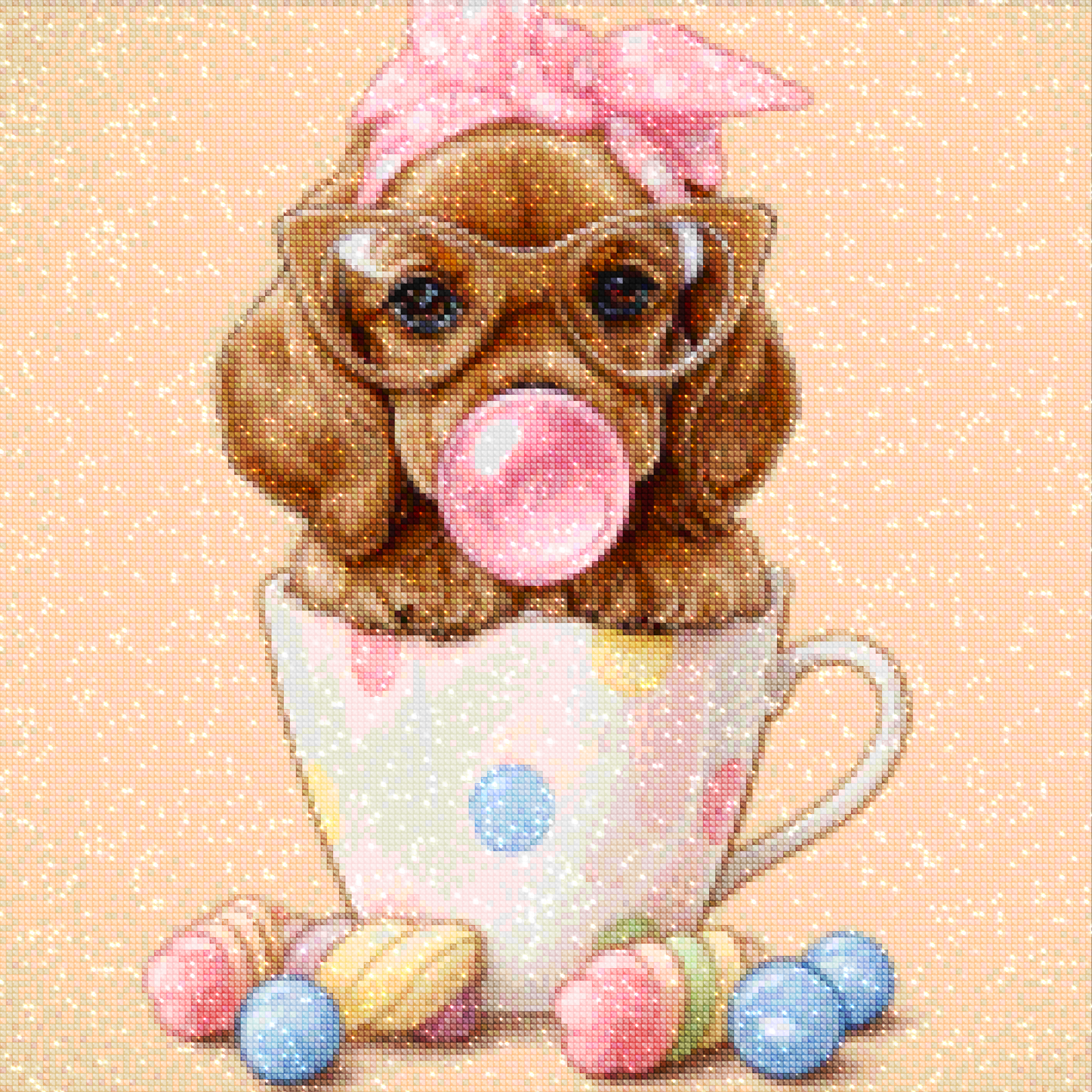 Diamond Painting - Kaugummi-Welpe - SEOS Shop ®