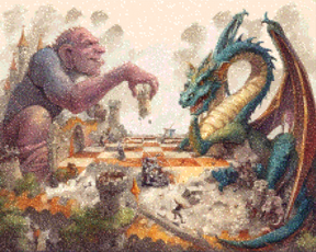 Diamond Painting - Riesen- und Drachenschach - SEOS Shop ®