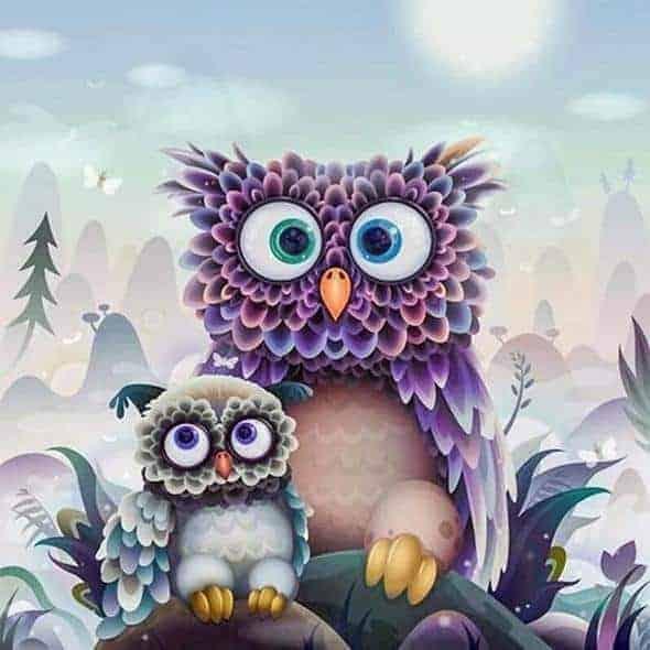 Diamond Painting Eulen für Kinder - SEOS Shop ®
