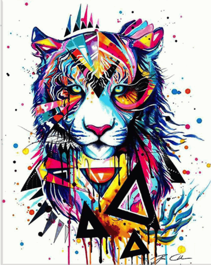 Diamantmalerei Bunter Tiger - SEOS Shop ®