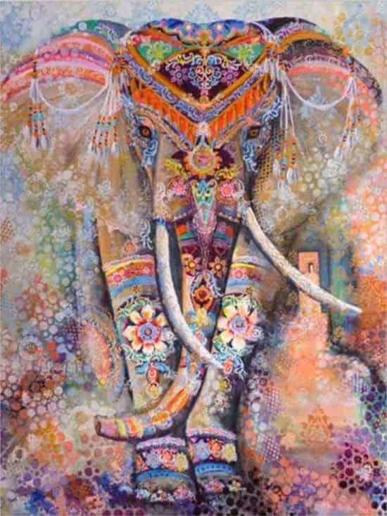 Diamantmalerei Bunter Elefant - SEOS Shop ®