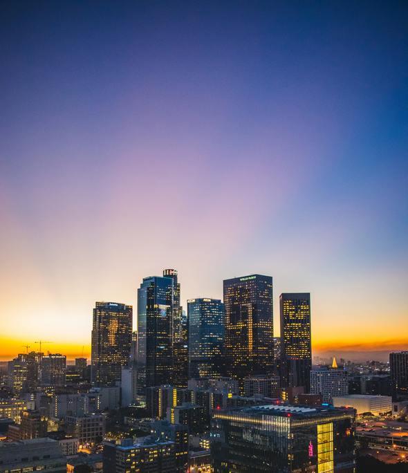 Diamantmalerei Gebäude von Los Angeles