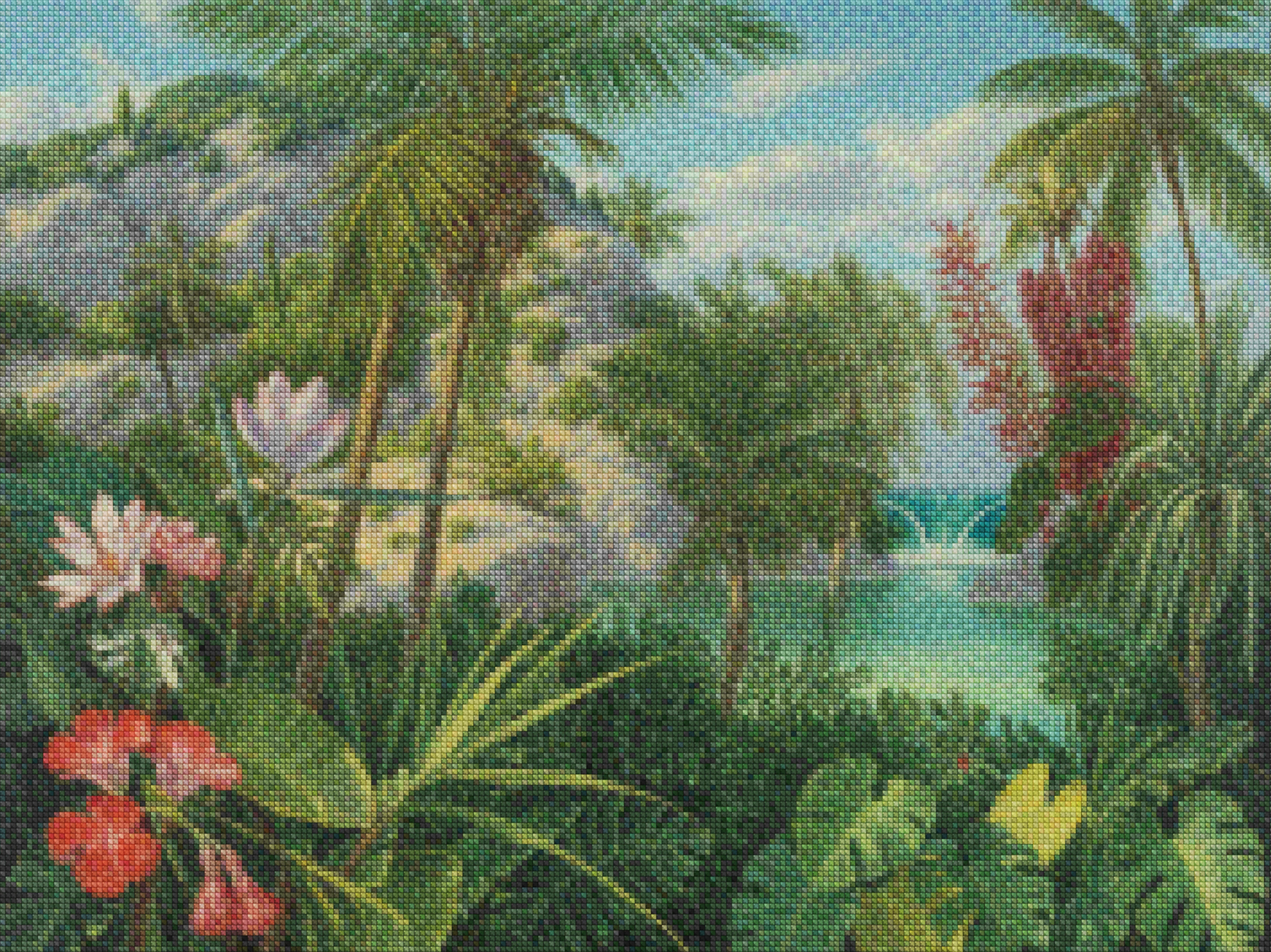 Diamantmalerei – Üppige Tropen