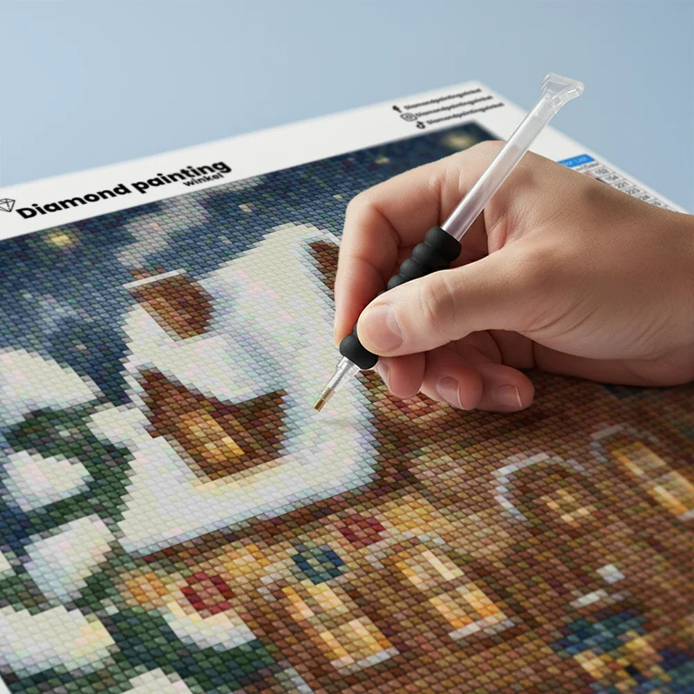 Mini-Diamantmalerei – Kirschen schwimmen