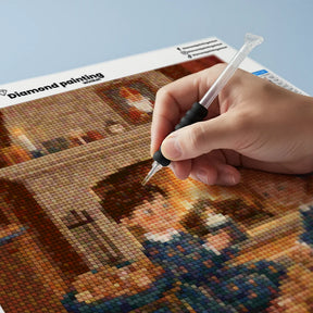 Mini-Diamantmalerei – Kirschen schwimmen