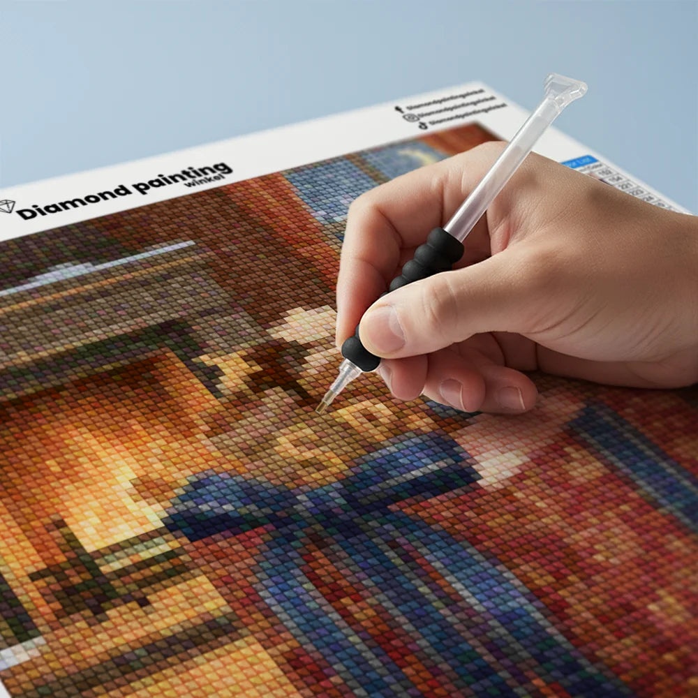 Mini-Diamantmalerei – Kirschen schwimmen