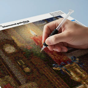 Mini-Diamantmalerei – Kirschen schwimmen