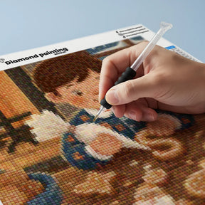 Mini-Diamantmalerei – Kirschen schwimmen