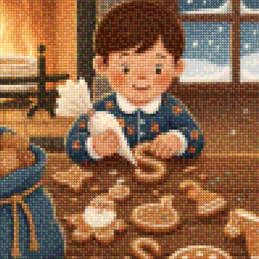 Mini-Diamantmalerei – Kirschen schwimmen